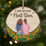 5198OUS1 personalized 1 layered wood ornaments xmas gifts for female friends 5198O3ZZF