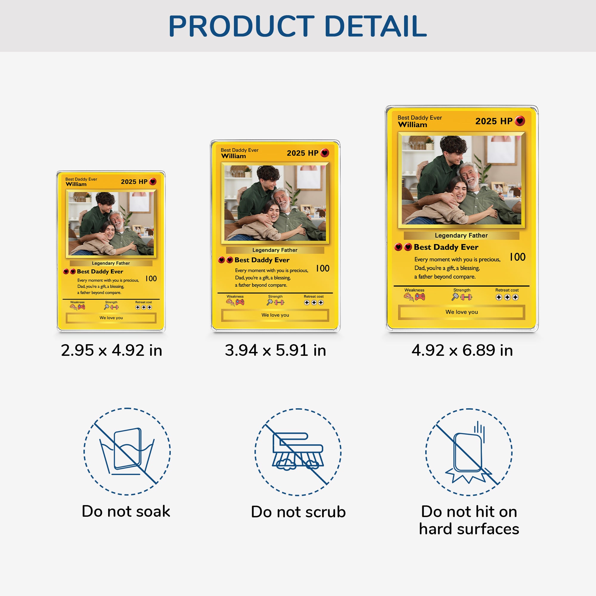 5212RUS3 personalized acrylic plaque with stand fathers day gift 5212RKMZB