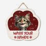 5214QUS1 custom gifts for cat lovers wash your paws wood signs  5214QK6ND