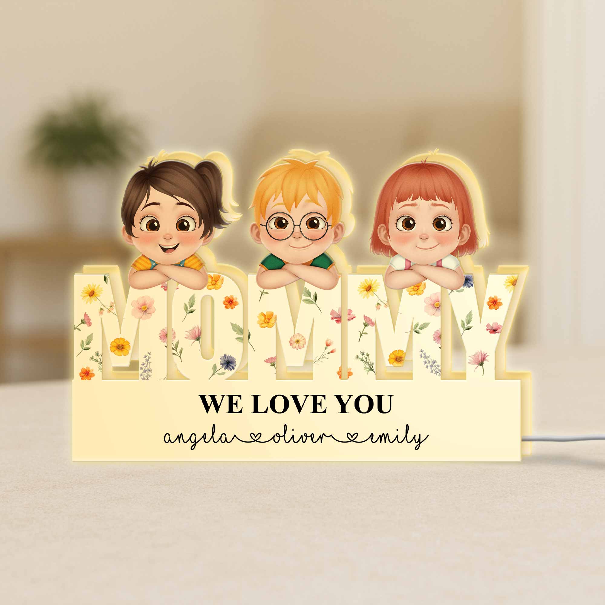 5215LUS1 personalized gifts for mom mommy we love you light box 5215L8YAA