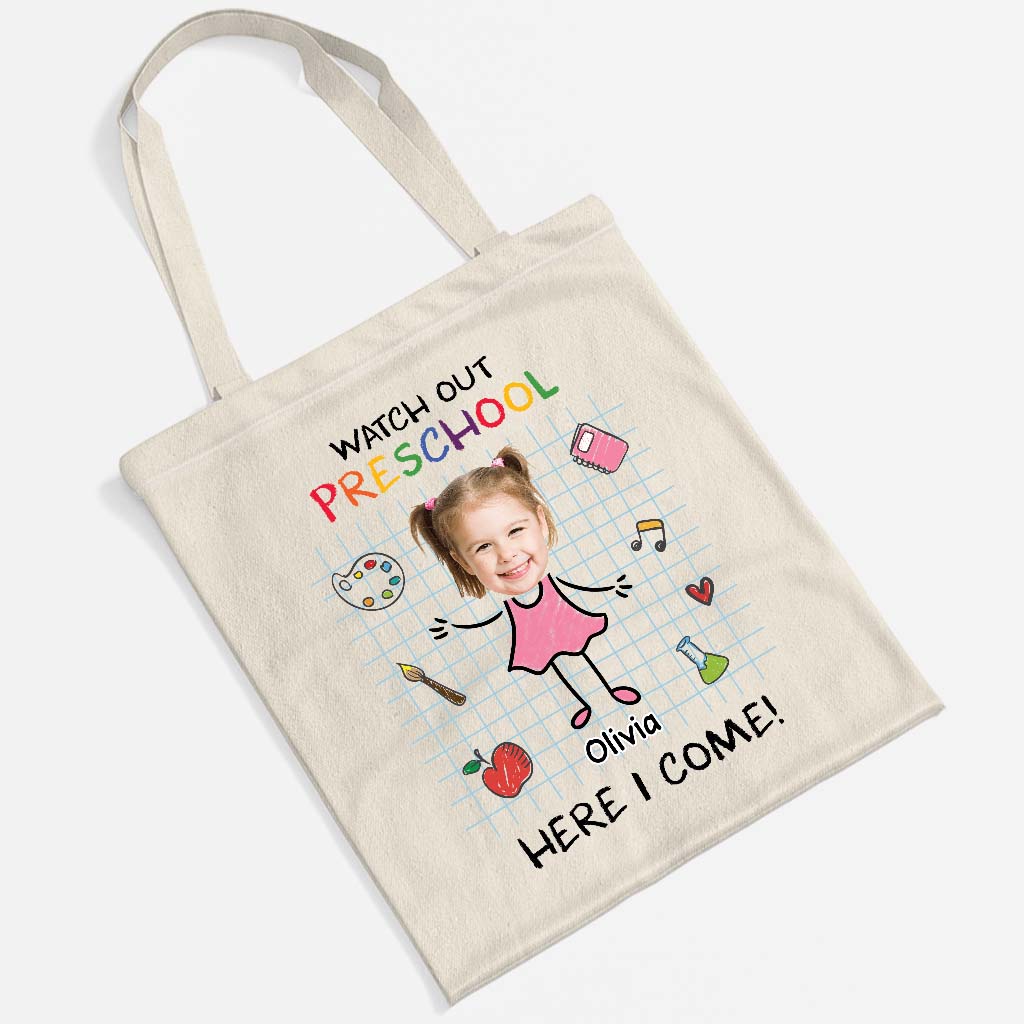 5218BUS2 personalized tote bags first day of school gifts for kids 5218B3LTK