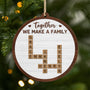 5220OUS1 custom 1 layered wooden xmas ornaments family crossword gifts 5220O3LMI