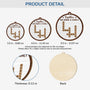 5220OUS3 custom 1 layered wooden xmas ornaments family crossword gifts 5220O3LMI