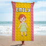 5226BUS2 personalized beach towels for kids fun summer gifts 5226B