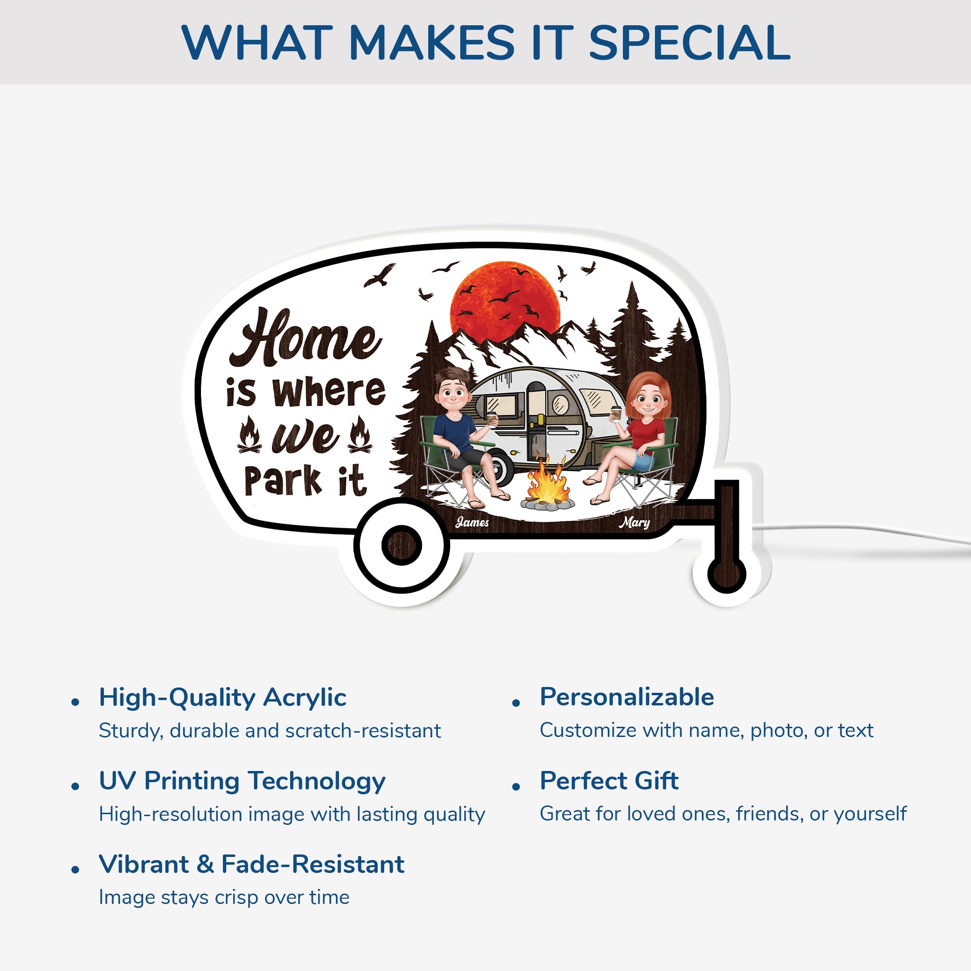 5231LUS4 custom camping gifts for couples home is where we park it light box 5231LTLZG