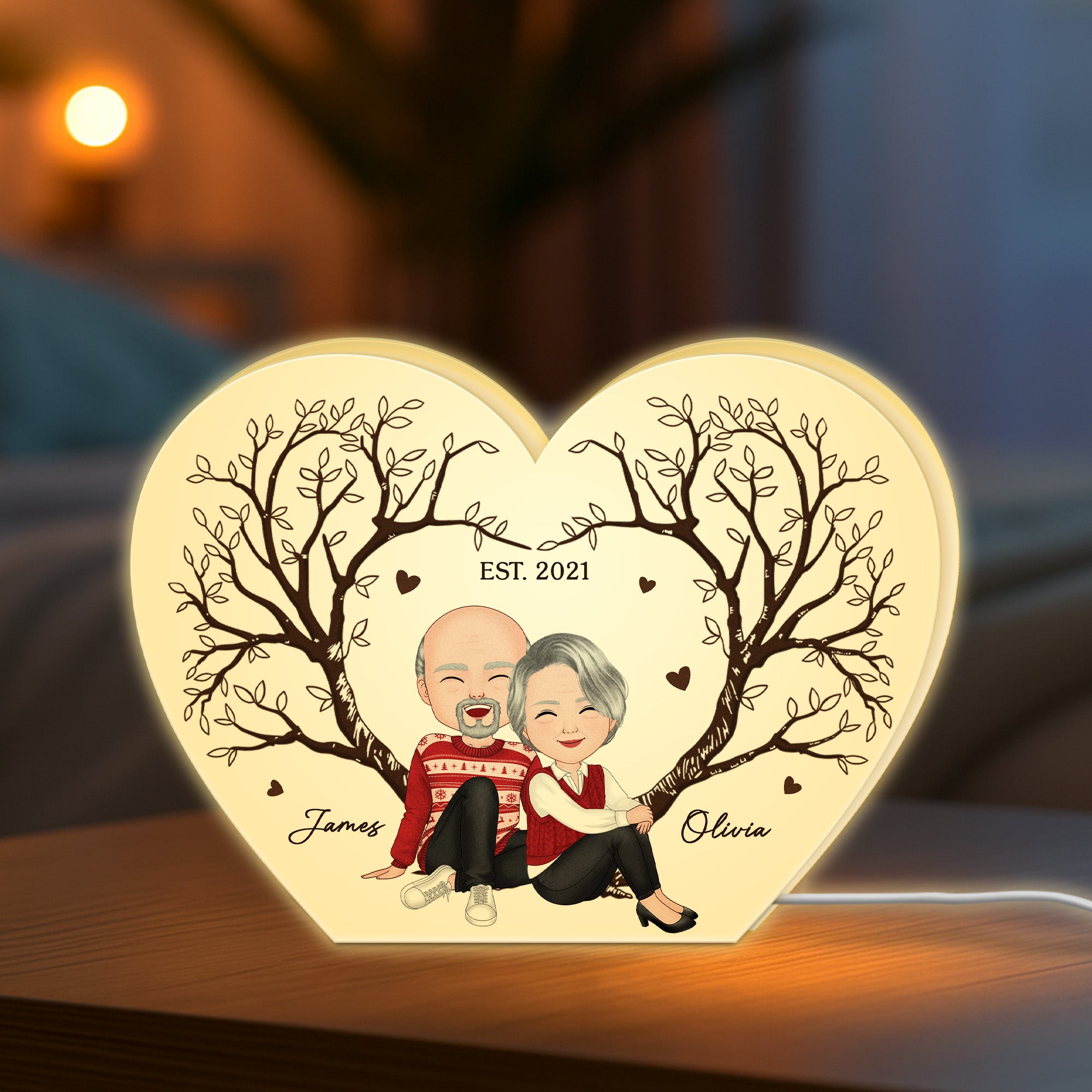 5233LUS2 personalized light box romantic gifts for couple 5233L8HTG