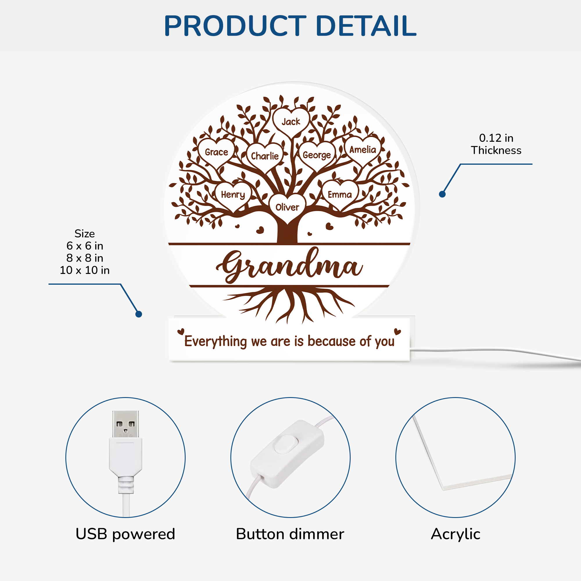 5234LUS3 personalized family tree gifts_ light boxes with names 5234LTHTA