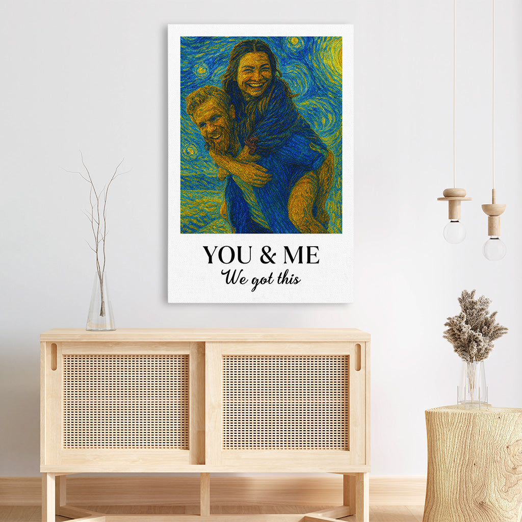 5235CUS3 personalized couple gifts van gogh photo canvas art prints 5235C3M5G