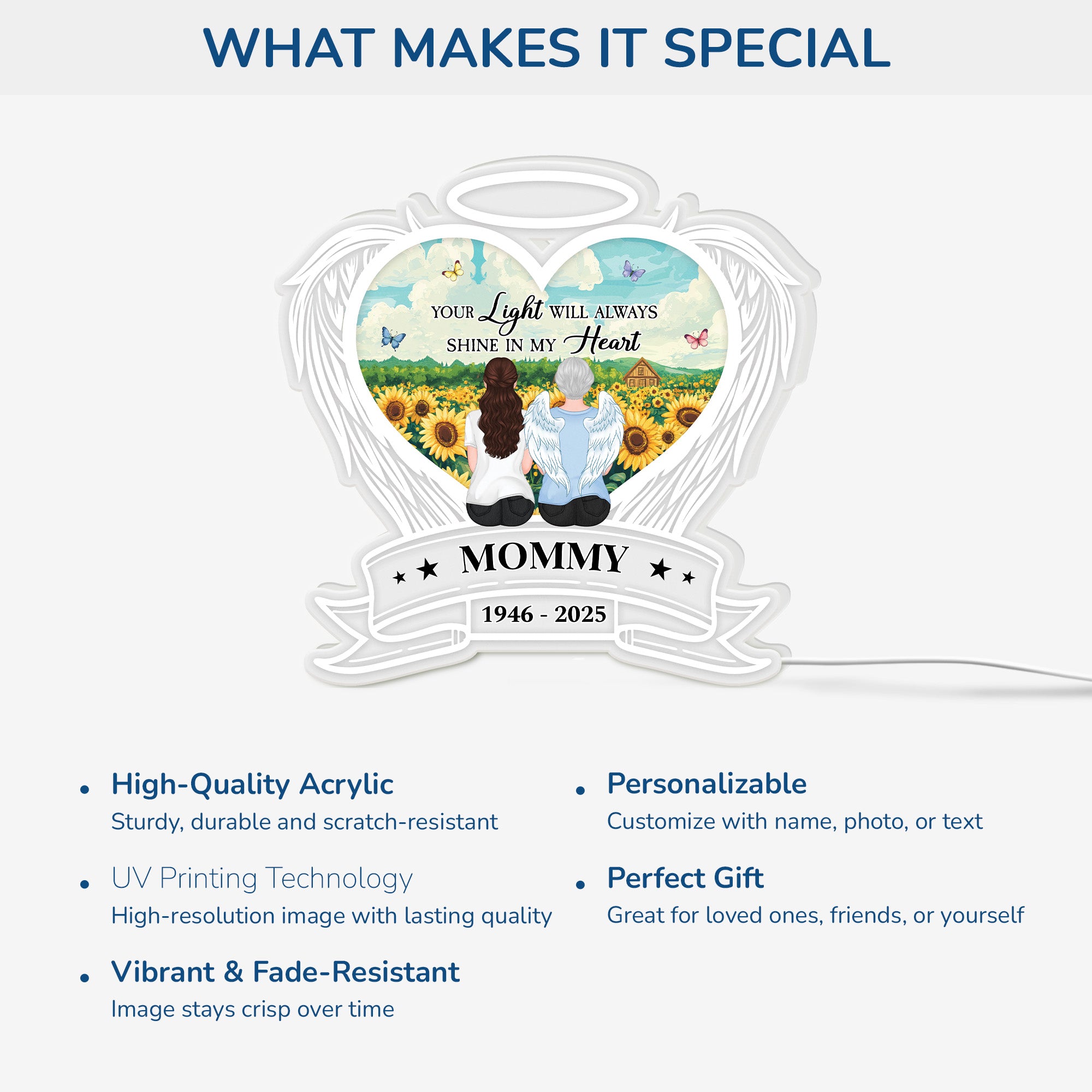 5240LUS4 custom memorial gifts_ your light will always shine_ light box 5240L6LTA