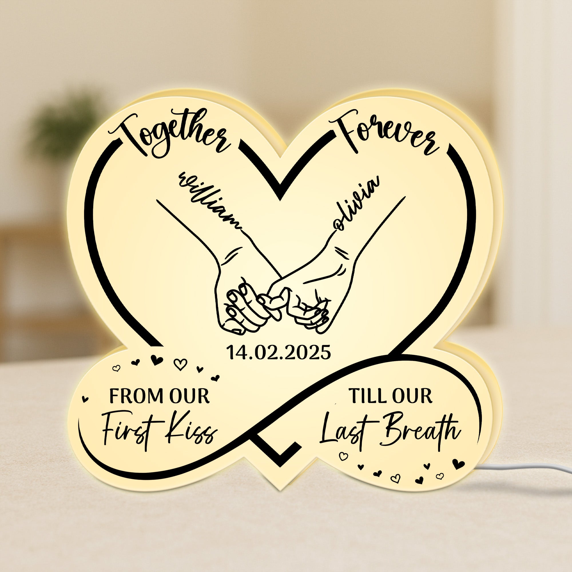 5242LUS1 personalized gifts for couples together forever light box 5242L6TMA