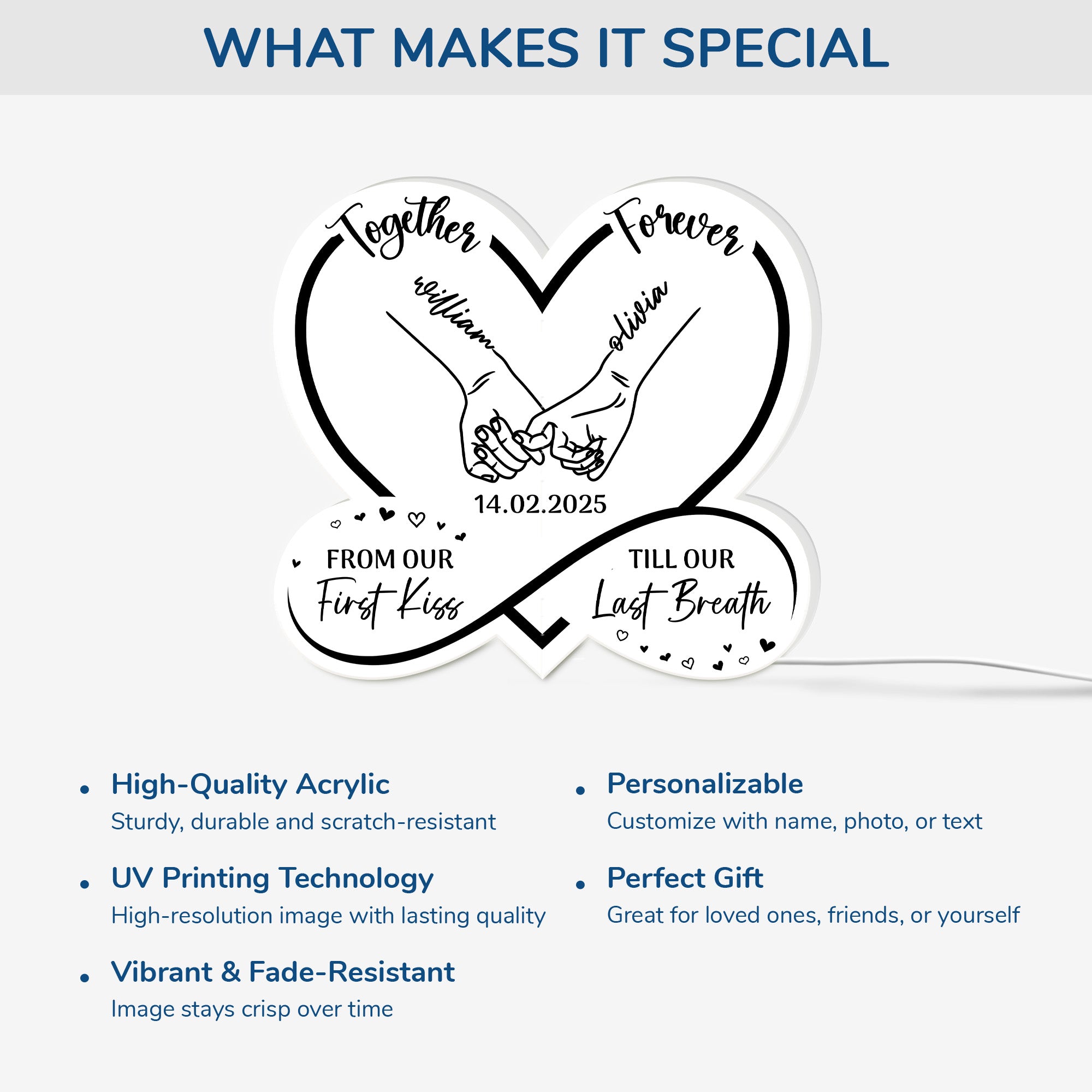 5242LUS4 personalized gifts for couples together forever light box 5242L6TMA