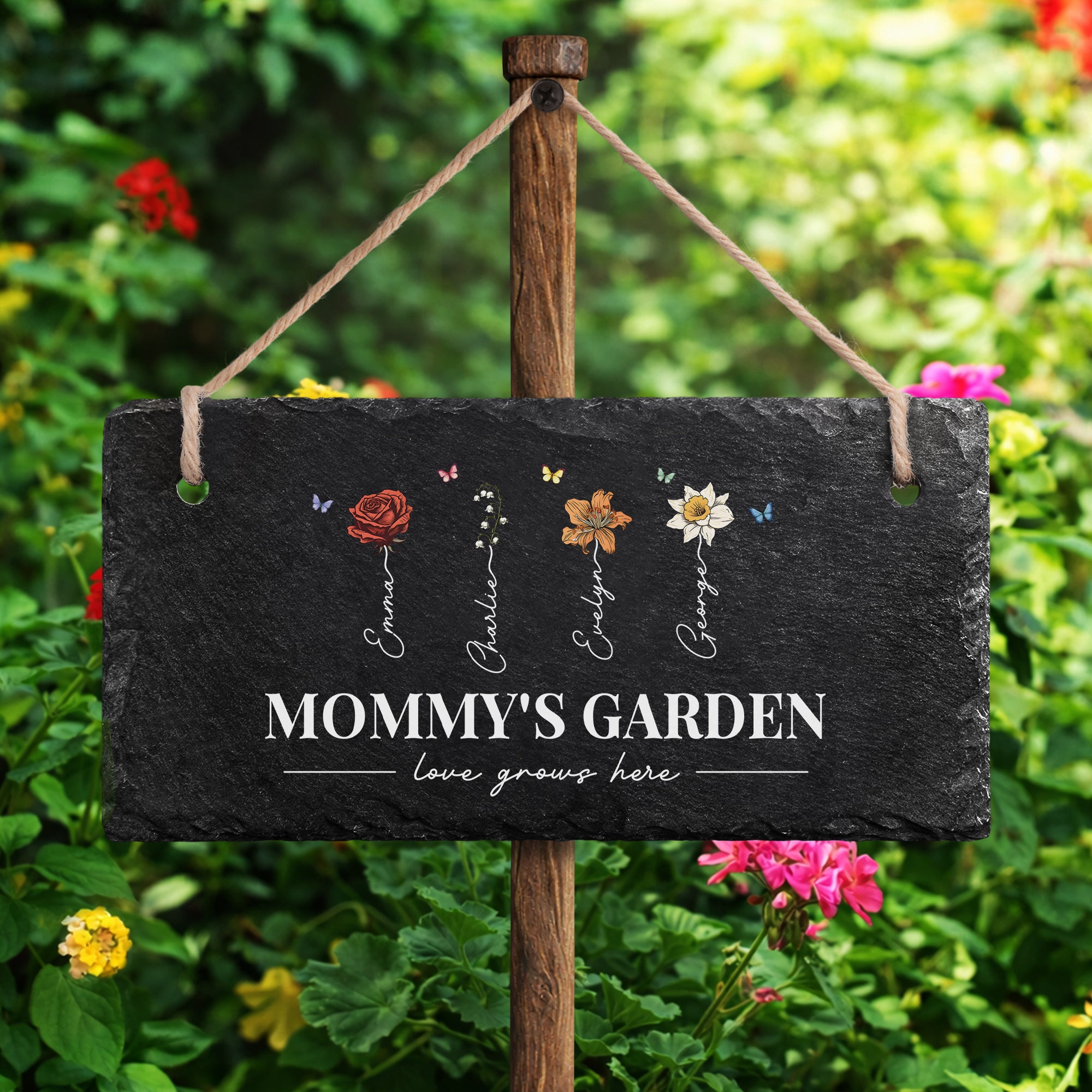 5249AUS2 personalized slate signs momgrandmas garden gifts 5249aetpta