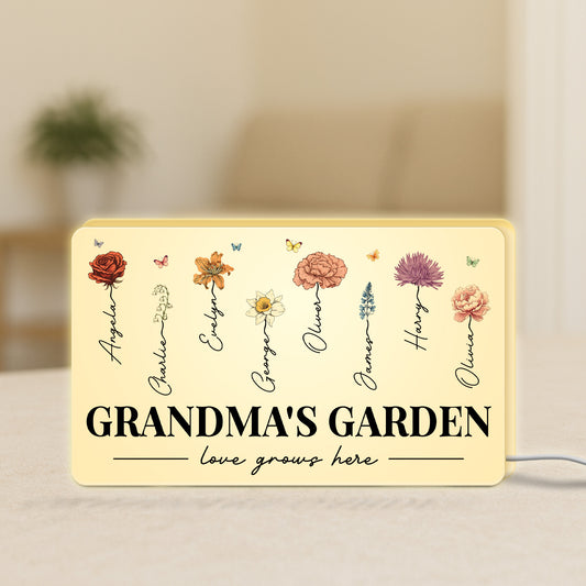 5249LUS1 personalized grandma gifts grandmas garden light box 5249L