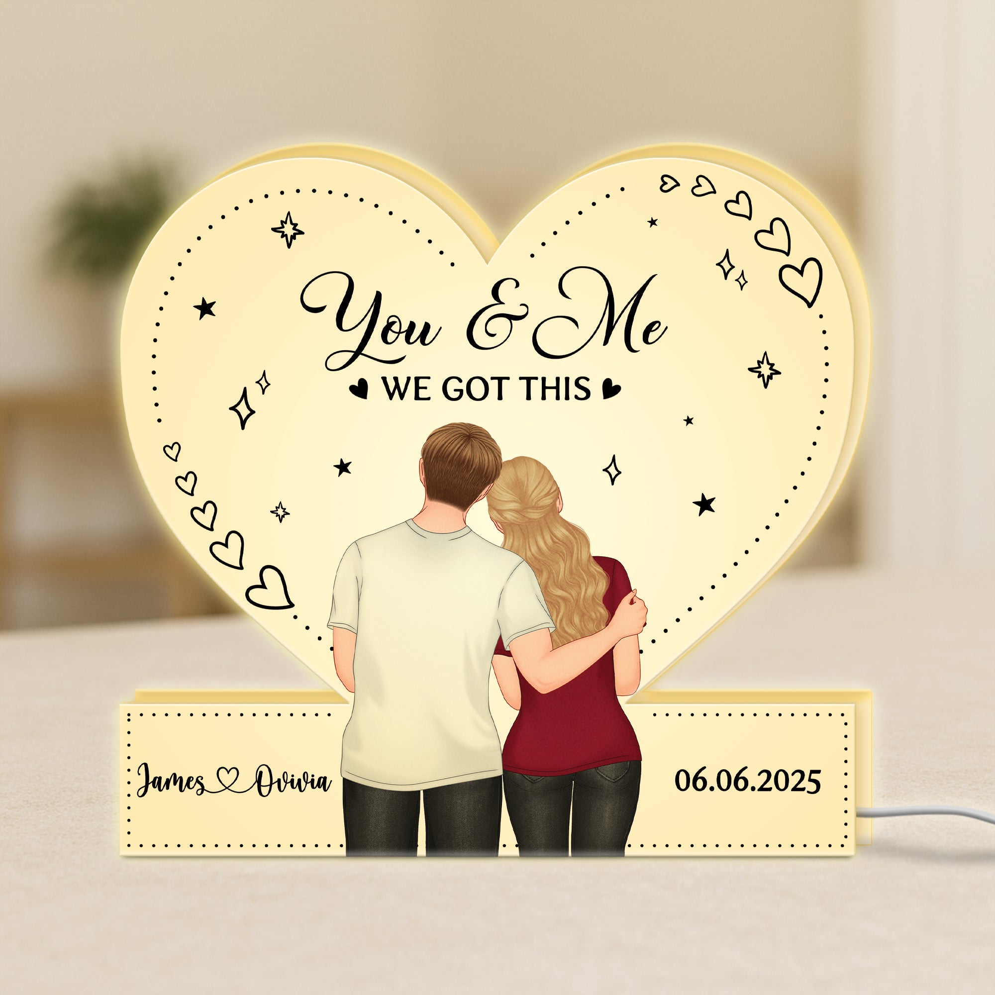 5250LUS1 personalized gift for couple you and me we got this_ light box 5250LTLNG