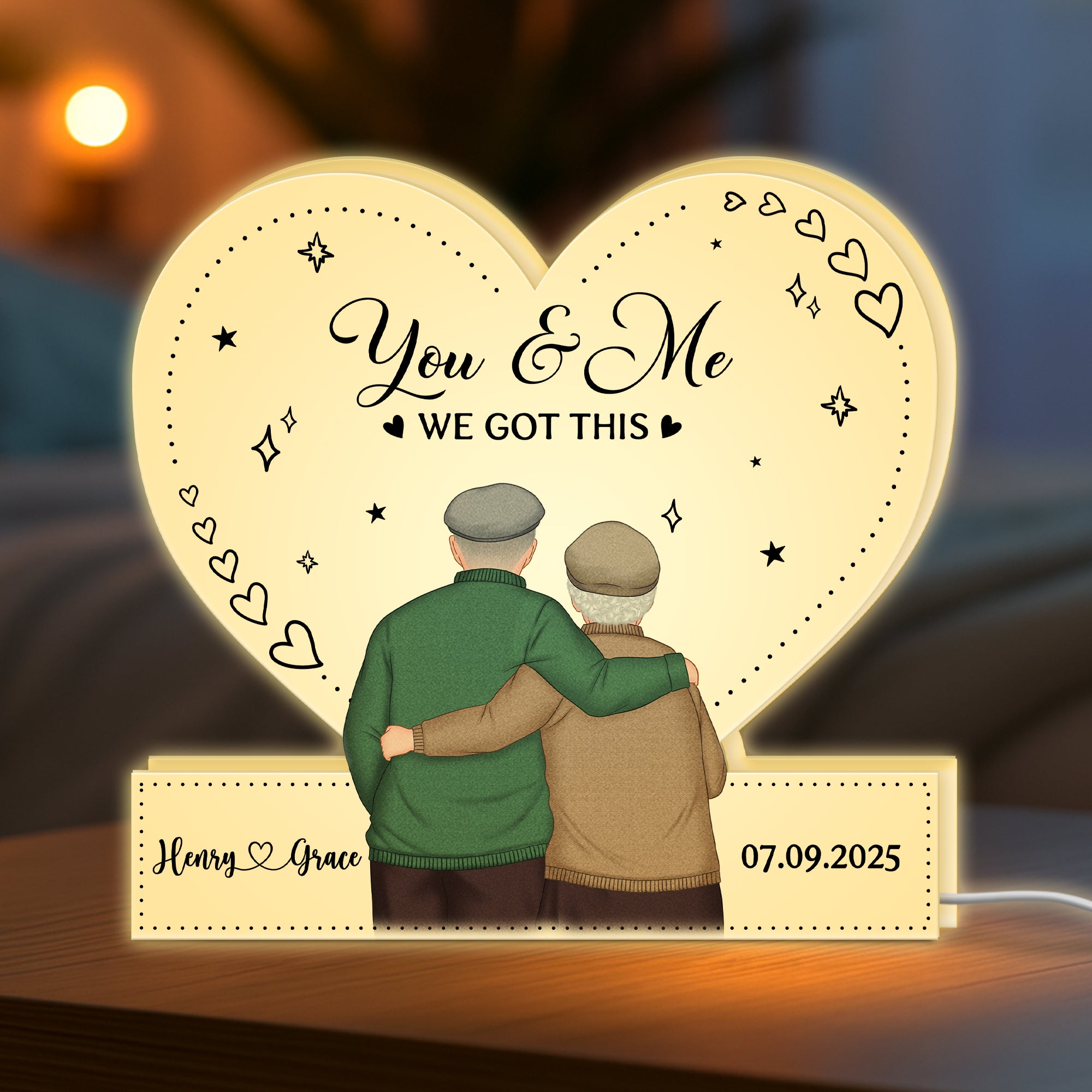5250LUS2 personalized gift for couple you and me we got this_ light box 5250LTLNG