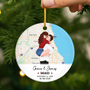 5254OUS2 personalized ceramic ornaments engagement gifts for couples 5254OKU7G