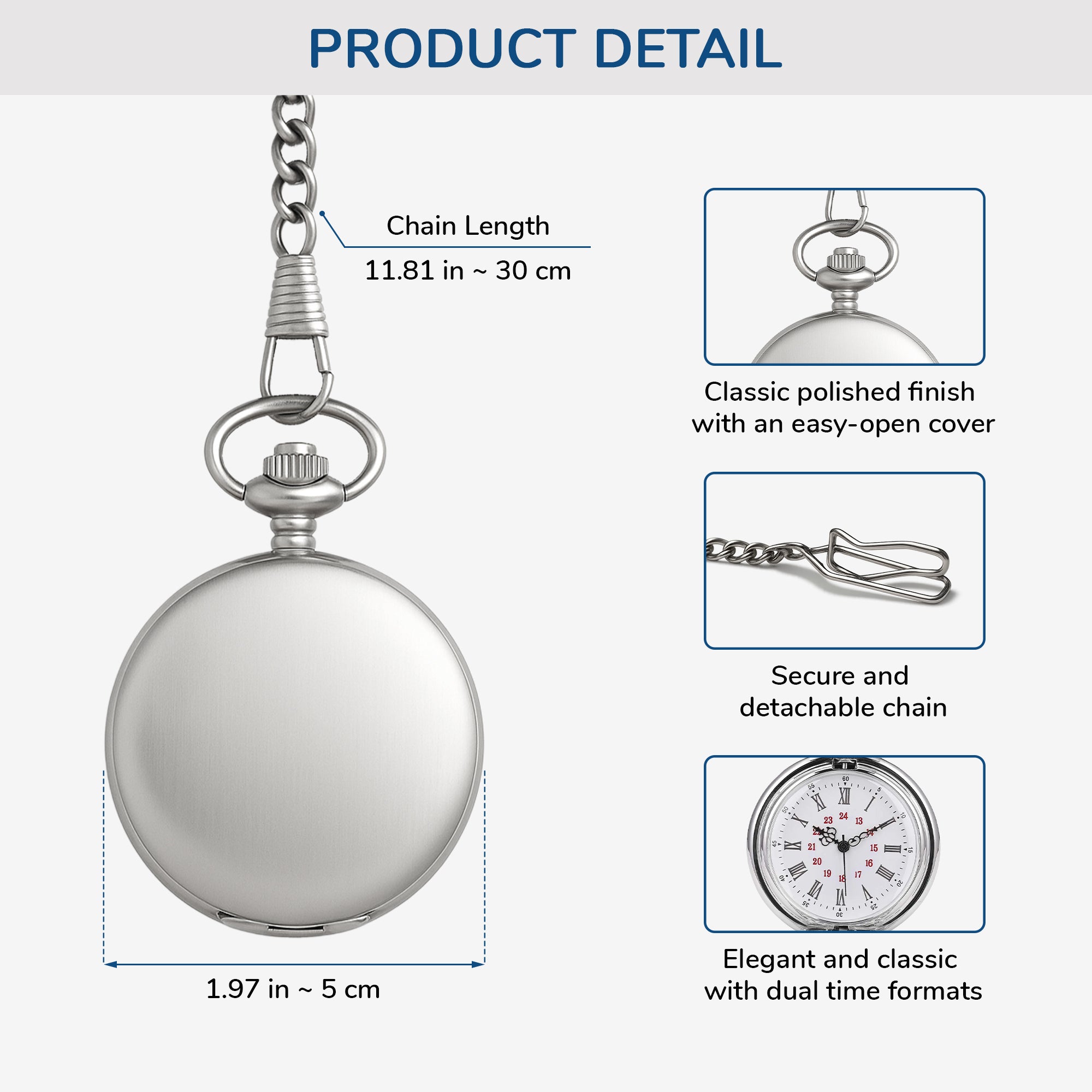 5258OUS3 personalized pocket watch sentimental gifts for dad 5258O3QMB