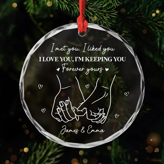 5259OUS1 personalized glass xmas ornaments couple gifts for christmas_ 5259O8V0G