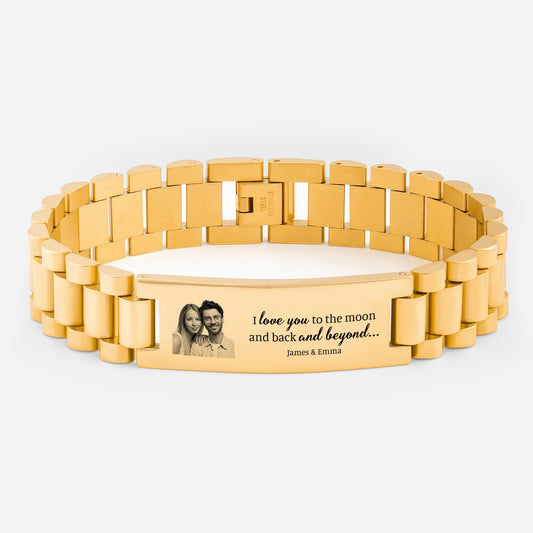 5267JUS1 watch band bracelet with photo personalized gifts_ for couples 5267jsv5b