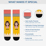 5290JUS4 personalized back to school gifts funny pencil socks 5290JKVTA