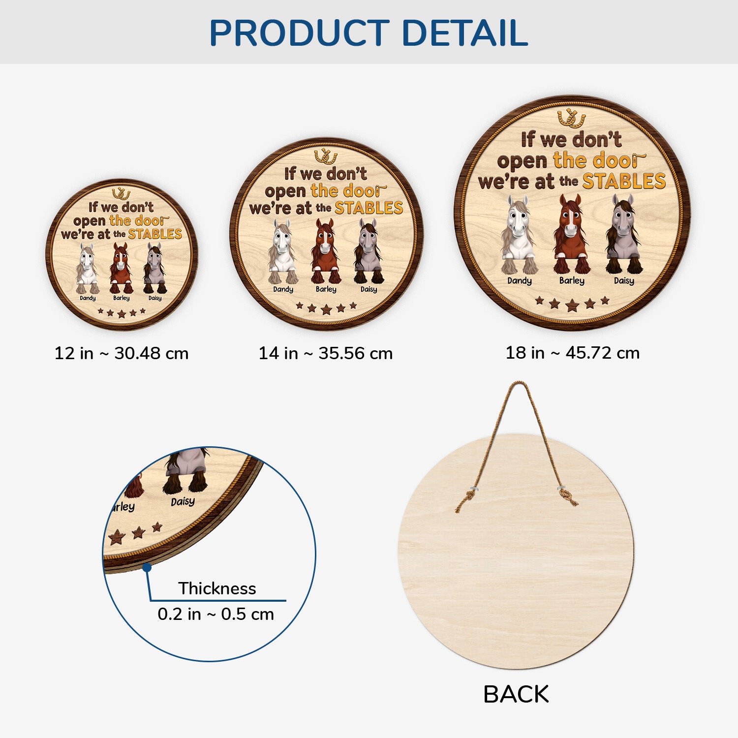 5295QUS3 custom horse stable signs_ wooden gifts for horse lovers 5295Q8QMU