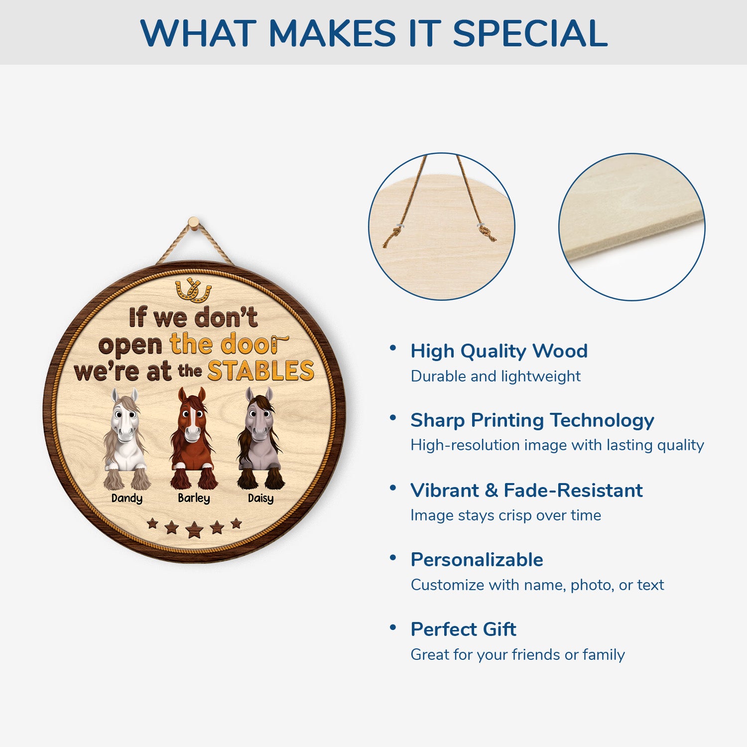 5295QUS4 custom horse stable signs_ wooden gifts for horse lovers 5295Q8QMU