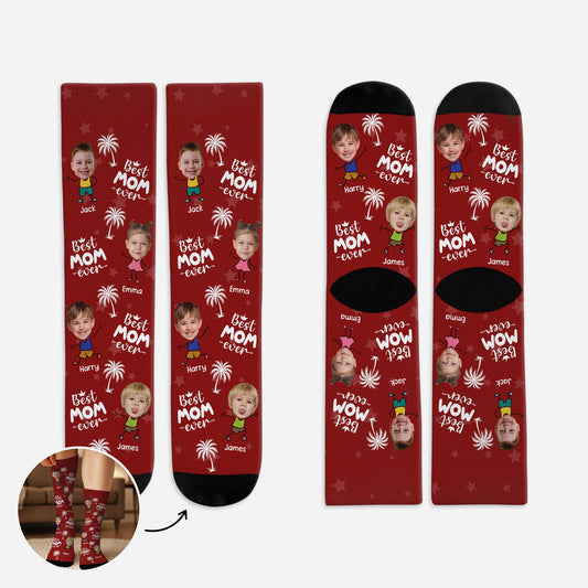 5305JUS1 custom socks with multiple faces_ best mom ever gifts 5305J8KTA