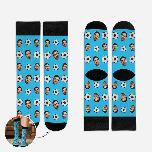 5306JUS1 personalized sports gifts sports socks_ with multiple faces_ 5306J3LMB
