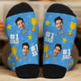 5314JUS2 personalized gifts for dad _1 dad socks_ with faces on them 5314JTQTB