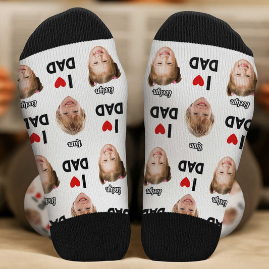 5315JUS2 personalized gifts for grandfather grandpa socks_ with faces 5315JTIAB