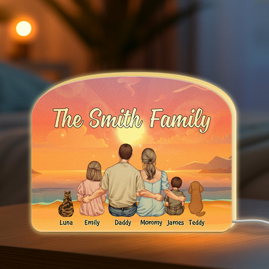 5318LUS2 personalized gifts for parents family name light box 5318LKMNI