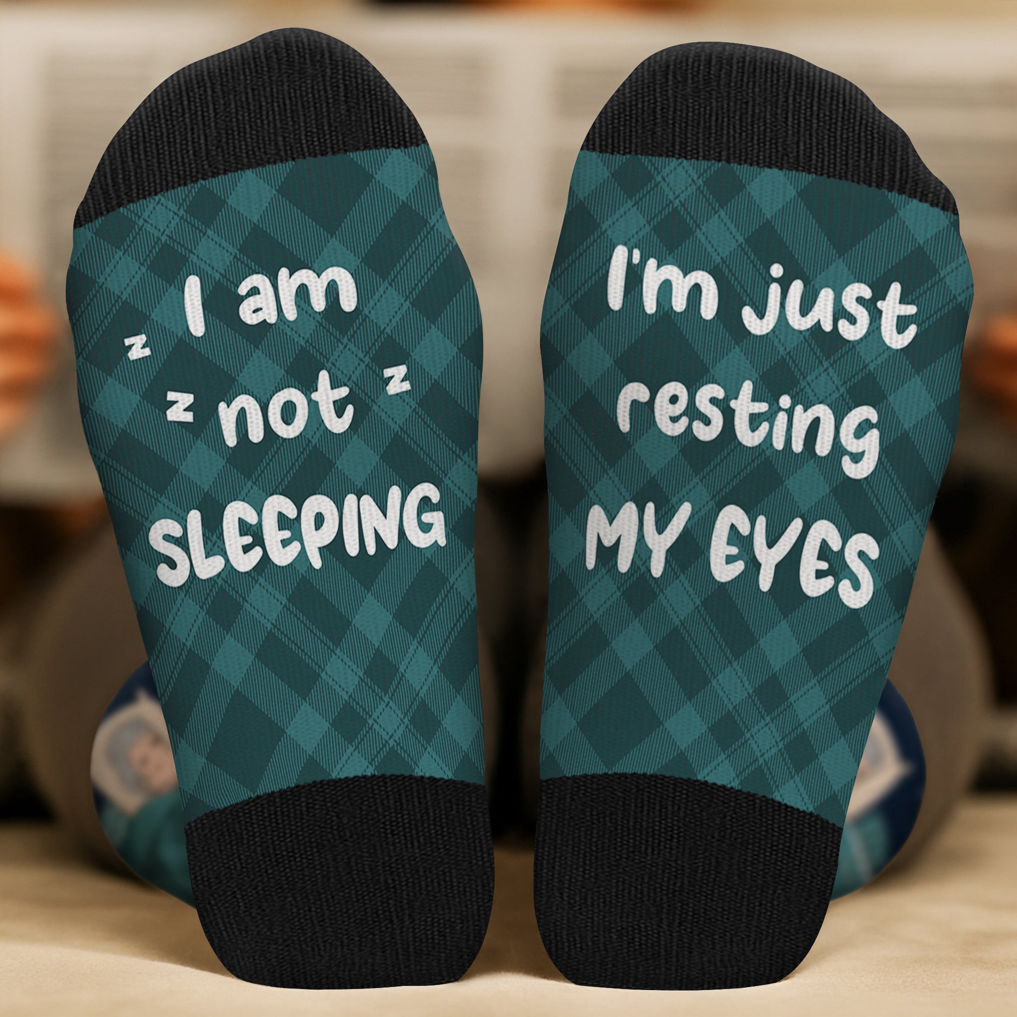 5320JUS2 custom socks im not sleeping im just resting my eyes socks 5320J3ZZB