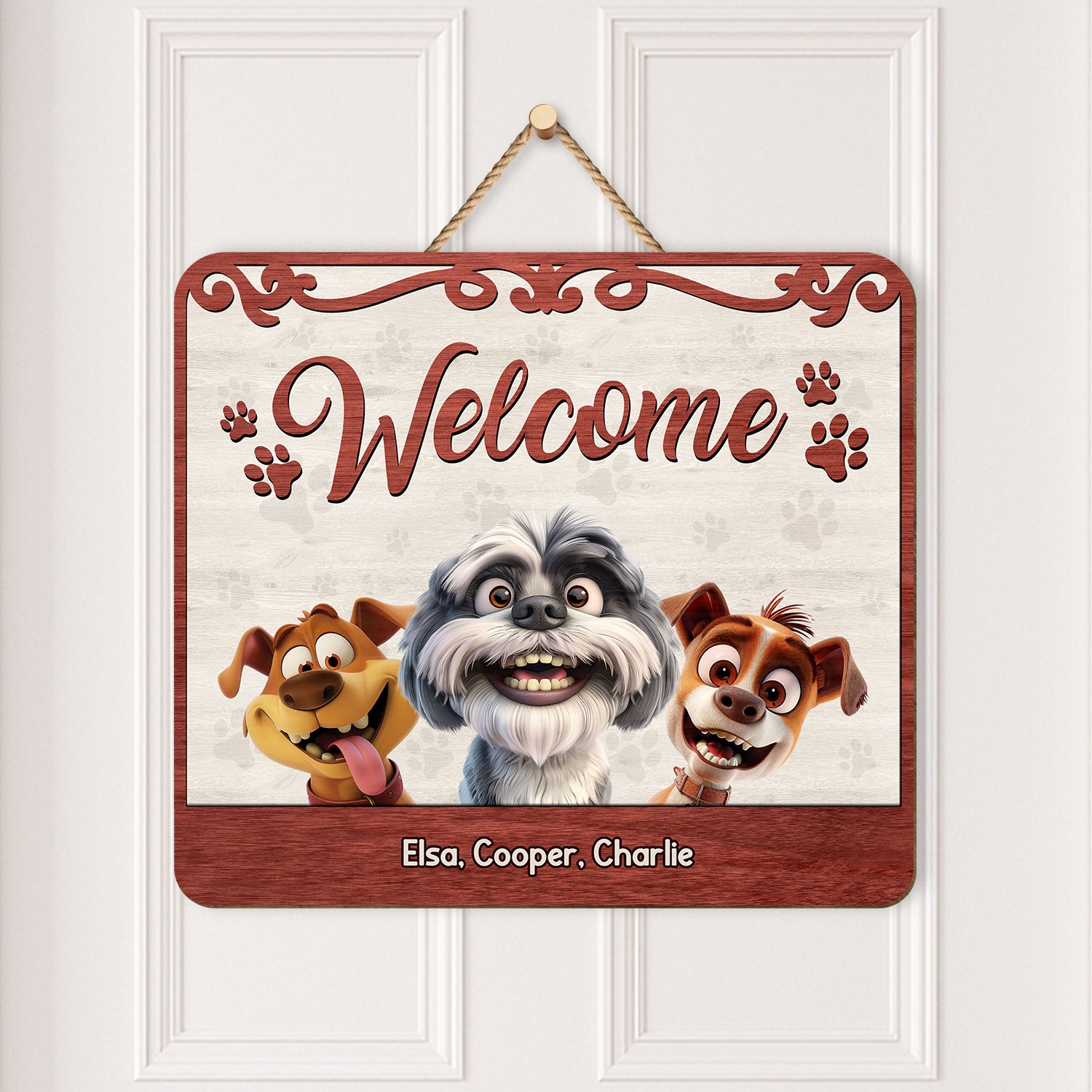 5321QUS2 personalized gifts _for cat owners wooden welcome signs 5321Q3YND