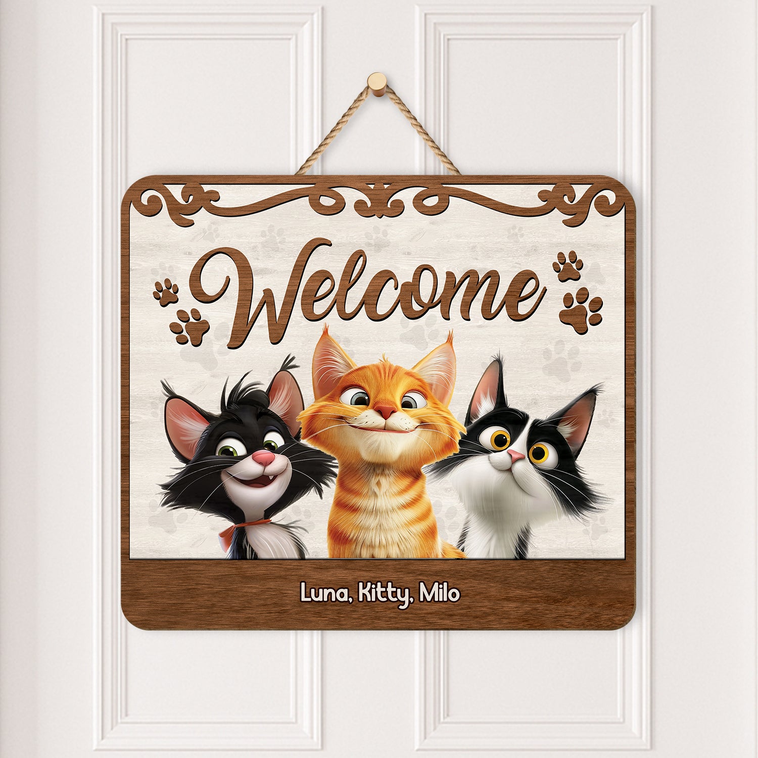 5321QUS2 personalized gifts _for dog owners wooden welcome signs 5321Q3YNC