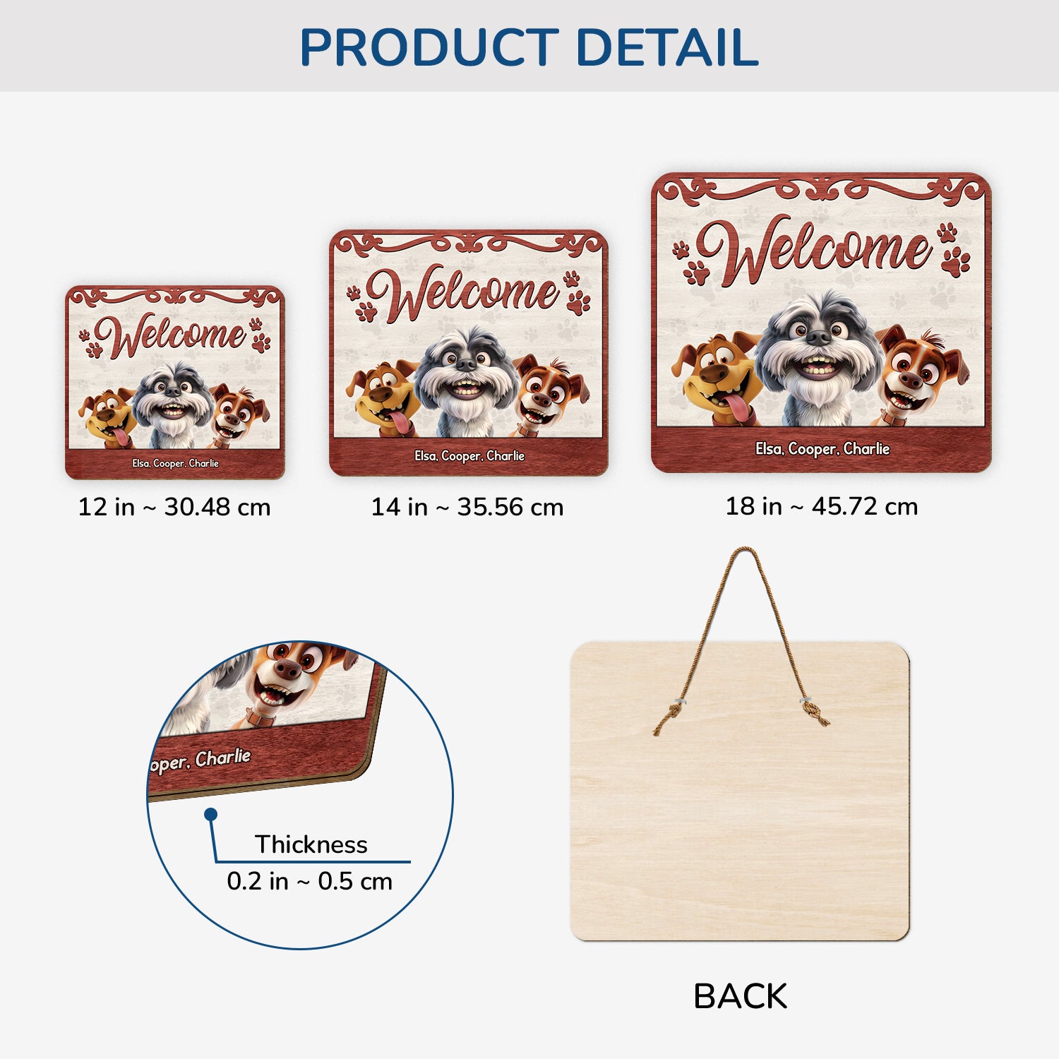 5321QUS3 personalized gifts _for dog owners wooden welcome signs 5321Q3YNC