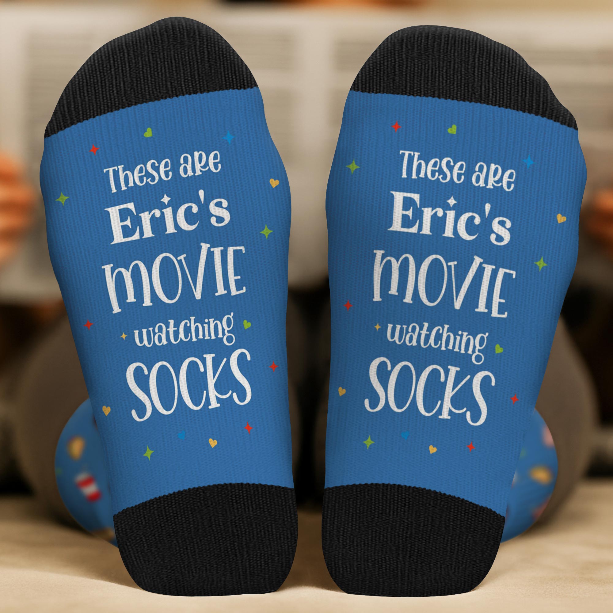 5327JUS2 personalized gifts for movie lovers_ movie watching socks 5327J6VAA