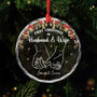 5343OUS1 custom glass ornament_ first christmas as husband and wife gifts 5343OKMAG