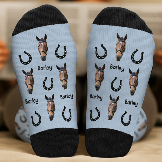 5344JUS2 personalized gifts for horse lovers horse socks with faces 5344J8LTU_233c8909 3f12 44e9 97e2 437eb3c60b4a