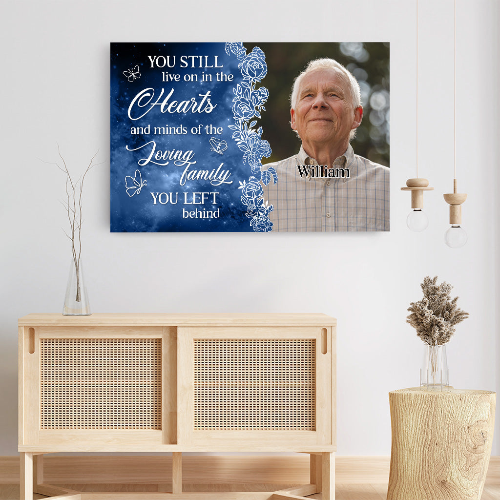 5347CUS3 personalized canvas photo memorial gifts for loss of mom dad 5347C8TQB