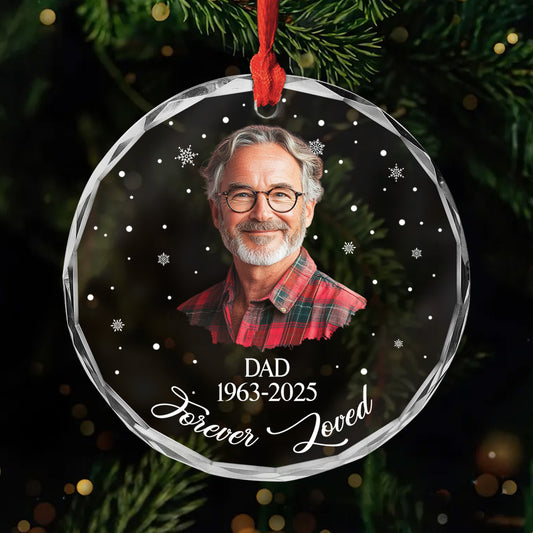 5348OUS1 personalized glass christmas ornaments photo memorial gifts 5348O8TMB
