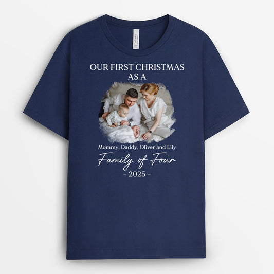 5350AUS2 personalized photo shirts first christmas as a family of 3  5350AKQ0I_4ab844d1 617d 49cf 8118 17a973bfc66a