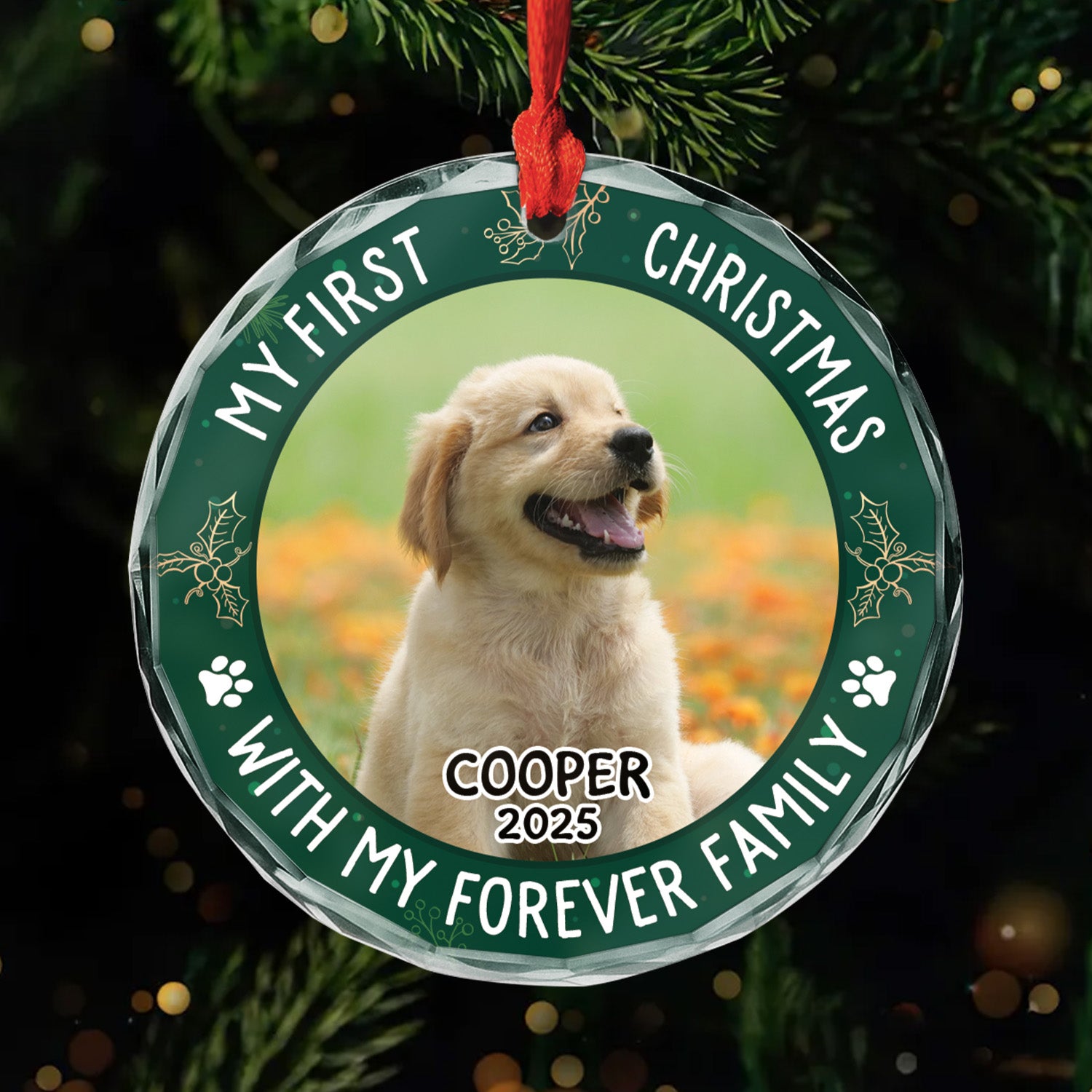 5353OUS1 custom gifts for dog lovers glass christmas tree ornaments 5353OTGMC_82b3b308 654e 4741 ad90 b7114d4c0db2