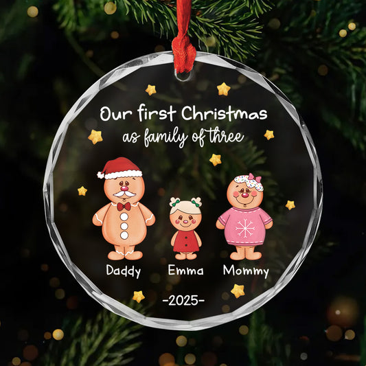 5354OUS1 custom glass ornaments first christmas as a family of 3_ ornament 5354OTTZI
