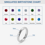 5358JUS5 Personalized Birthstone Rings_ Unqiue Birthday Gifts