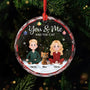 5360OUS1 personalized christmas gifts for couples glass cat ornaments_ 5360OKYZD