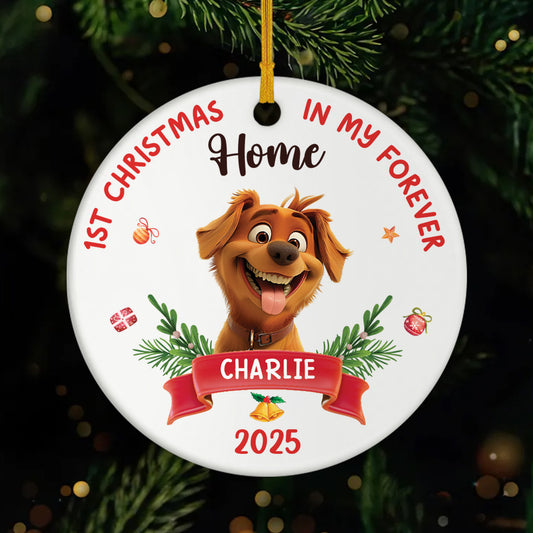 5362OUS1 personalized ceramic ornaments dogs first christmas ornament 5362O8VZC