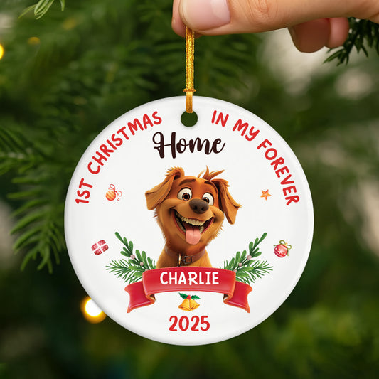 5362OUS2 personalized ceramic ornaments dogs first christmas ornament 5362O8VZC