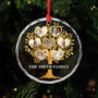 5376OUS1 personalized family tree gifts glass christmas tree ornaments 5376O