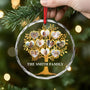 5376OUS2 personalized family tree gifts glass christmas tree ornaments 5376O