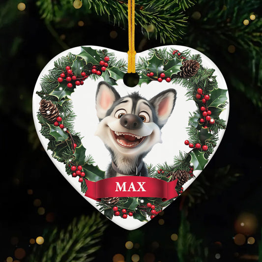 5377OUS1 personalized ceramic christmas ornaments gifts for dog lovers 5377O3VZC